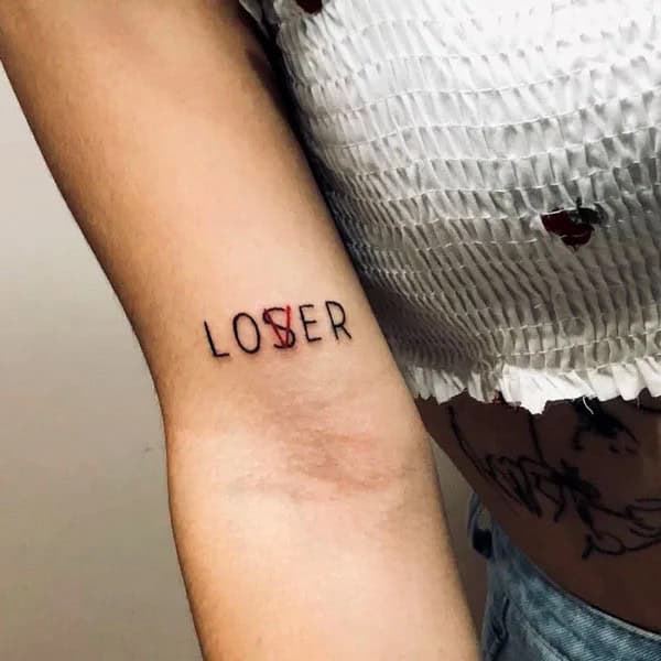 Evil Loser Lover tattoo