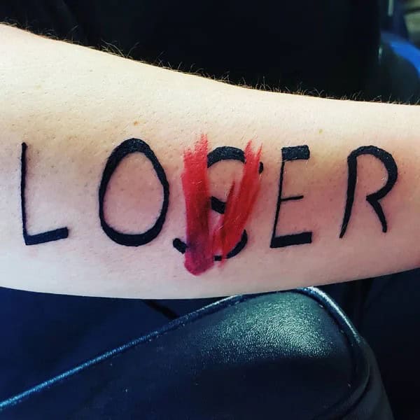 Evil Loser Lover tattoo