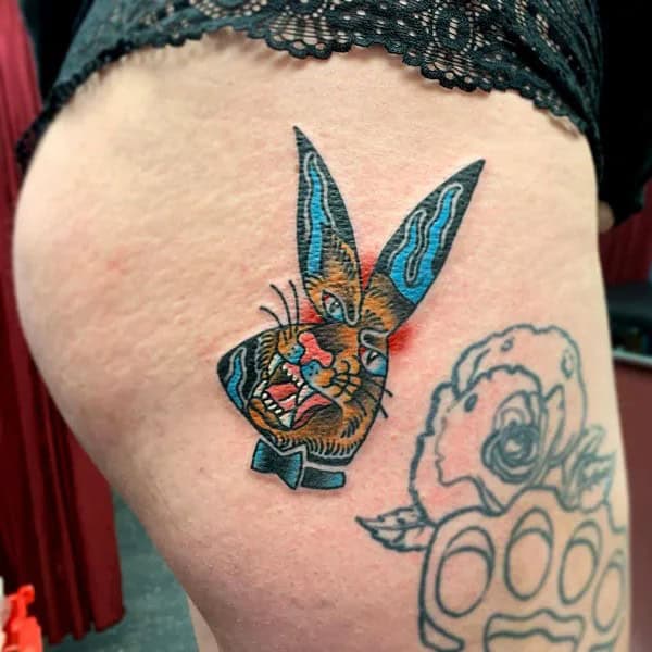 Bite Me Butt Tattoo