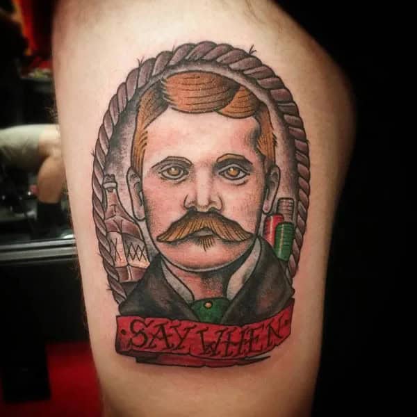 Doc Holliday Chest Tattoo