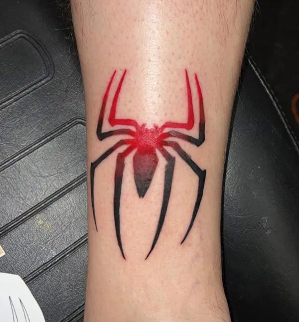 Spiderman Logo Tattoo