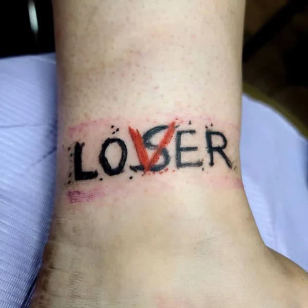 Evil Loser Lover tattoo