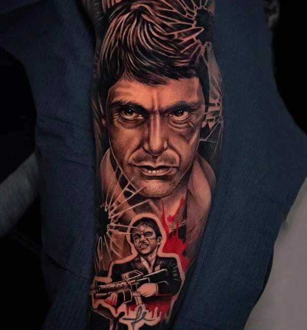 Tony Montana Scarface Tattoo