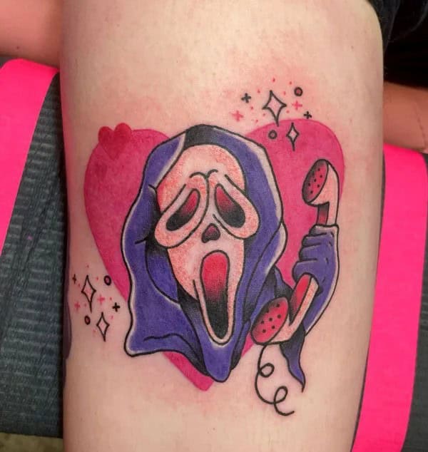 Scream Wrist Tattoo