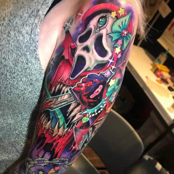 Scream Sleeve Tattoo