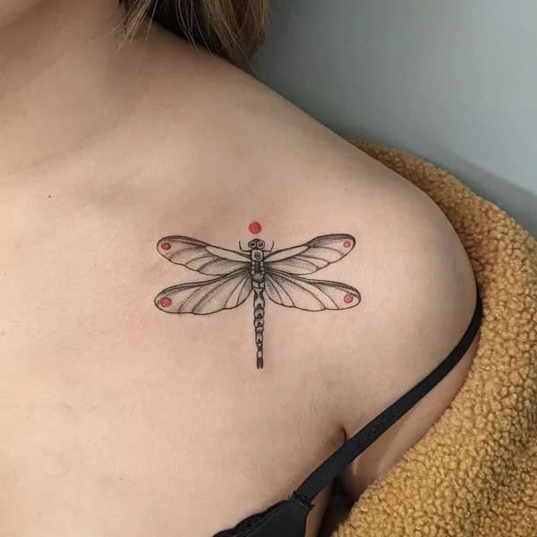 More Sublime Entries Of Dragonfly Tattoos