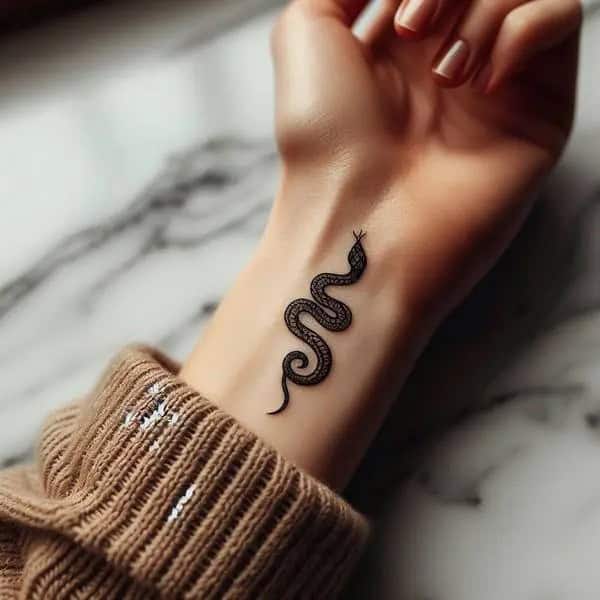 Small Snake Tattoo