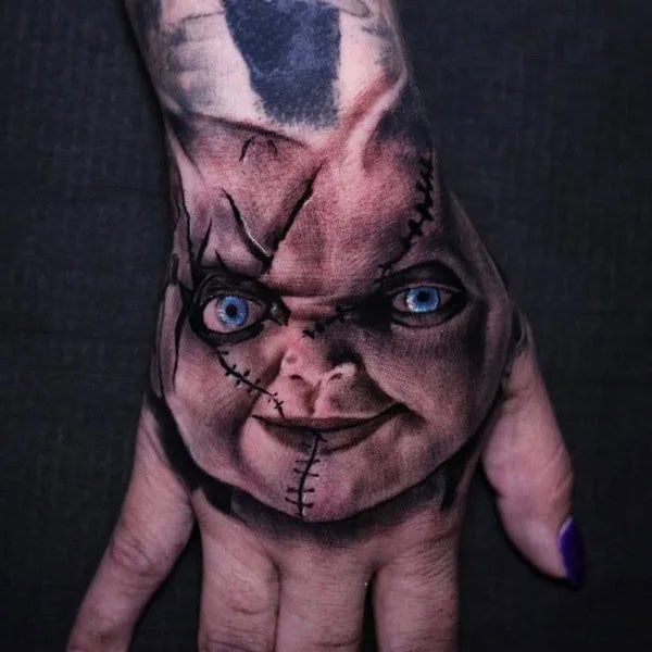 Horror Hand Tattoo