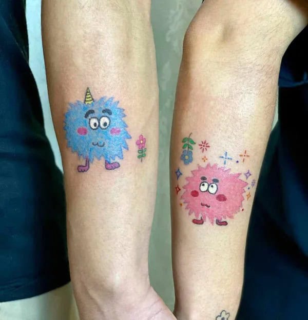 Funny Couple Tattoo