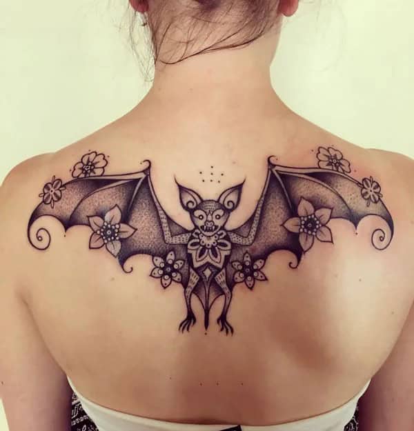 Bat Tattoo On Hand