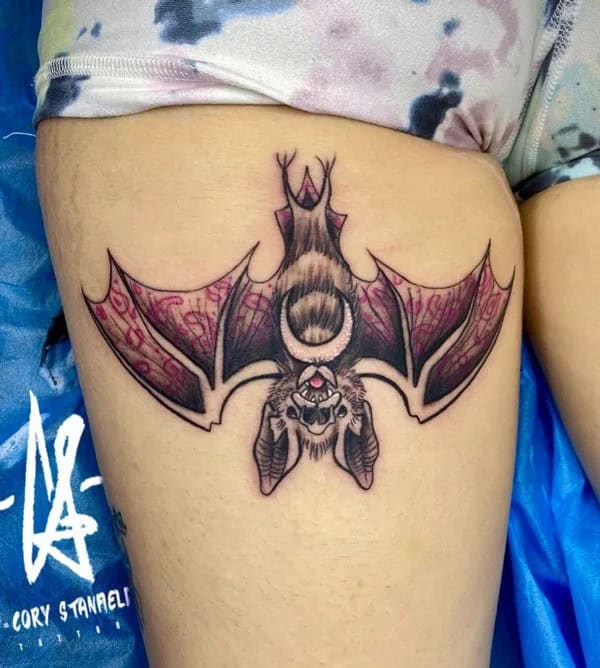 Bat Tattoo On Hand