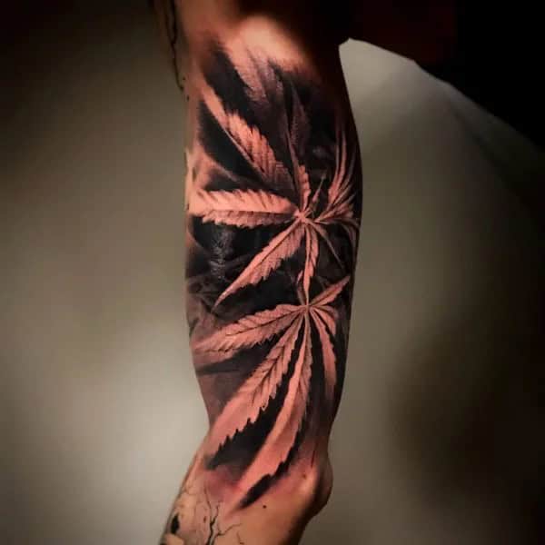 Weed Sleeve Tattoo