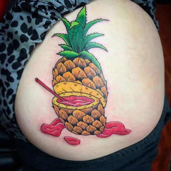 Bite Me Butt Tattoo