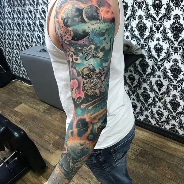 Space Sleeve Tattoo