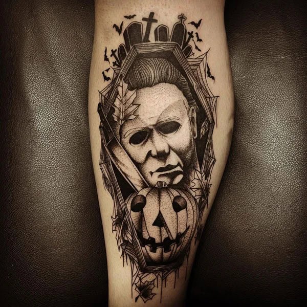 Michael Myers House Tattoo