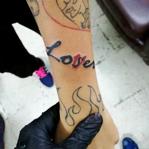 Evil Loser Lover tattoo