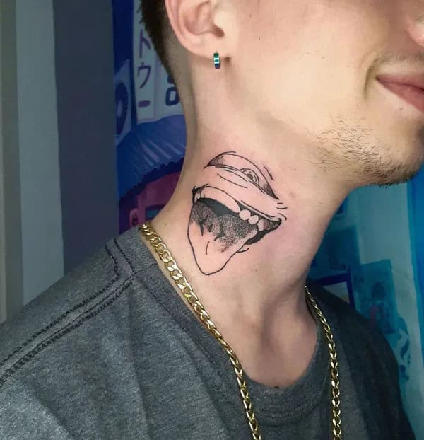 “Jujutsu Kaisen” Neck Tattoo