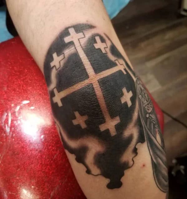 Crusader Cross Tattoo