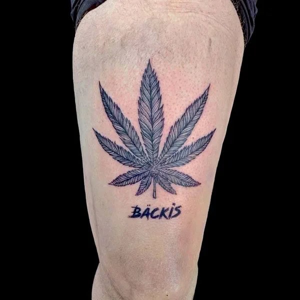 Weed Leaf Tattoo