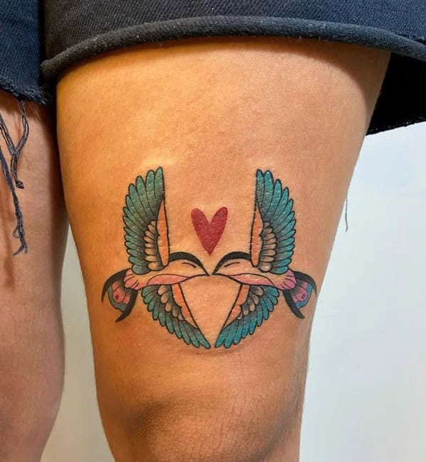 Swallow Love Tattoo