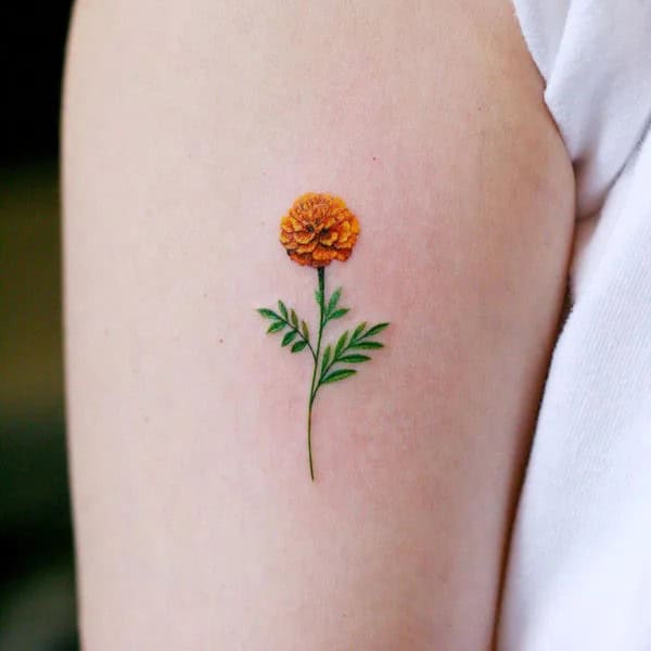 Small Marigold Tattoo