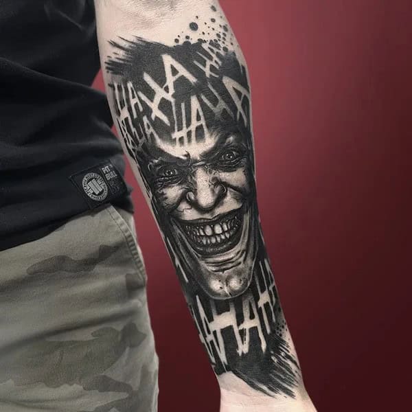 Joker Hahaha Tattoo