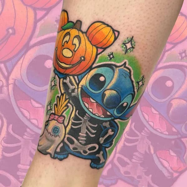 Halloween Stitch Tattoo