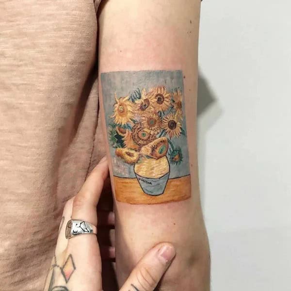 Van Gogh’s Sunflower Tattoo