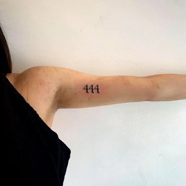 444 Tattoo On Arm