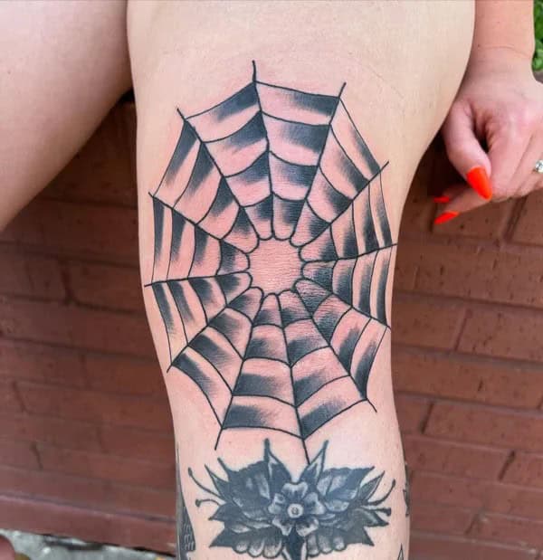 Spider Web Prison Tattoo