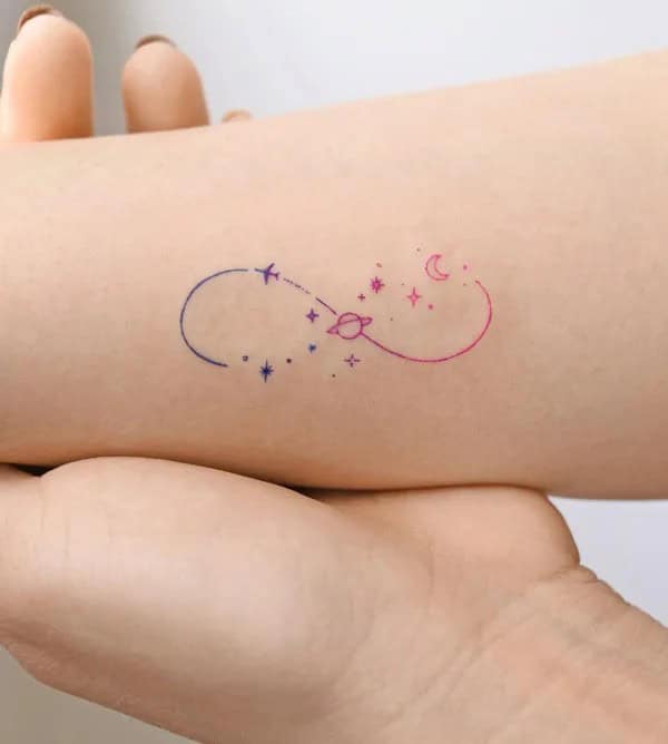 Infinity Sparkle Tattoo