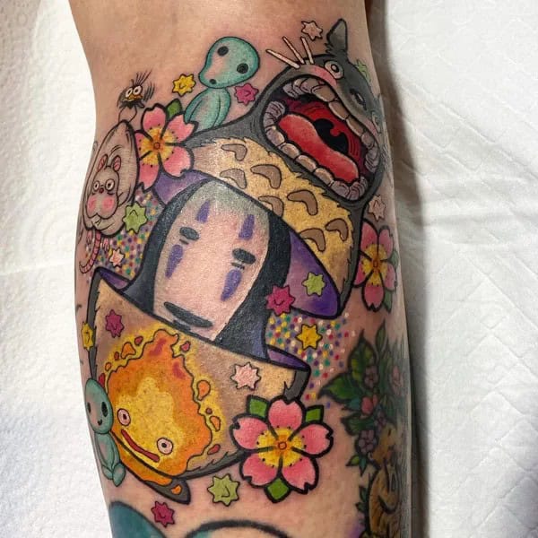 Sleeve Howl’s Moving Castle Tattoo