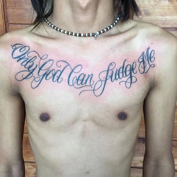 More Unique “Only God Can Judge Me” Tattoos To Take Inspiration From