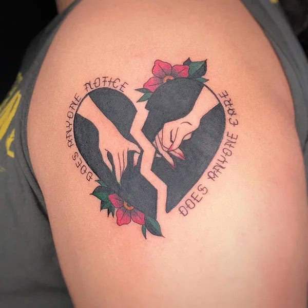 More Broken Heart Tattoos To Wear This Year