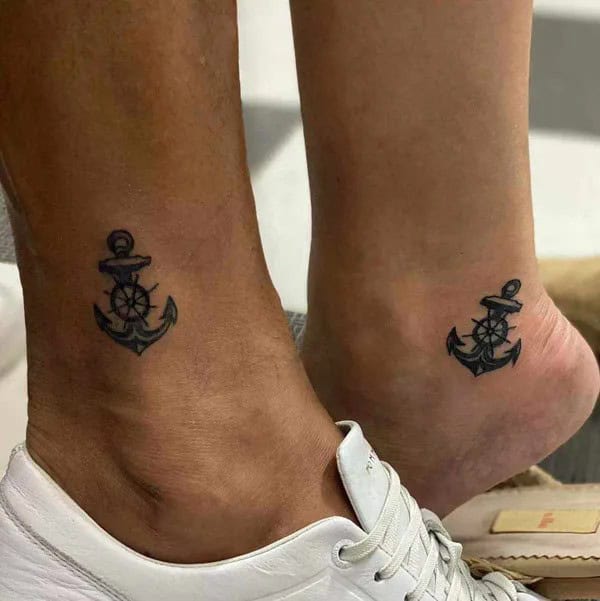 Couple Anchor Tattoo