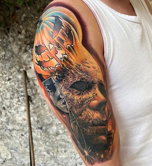 Michael Myers House Tattoo