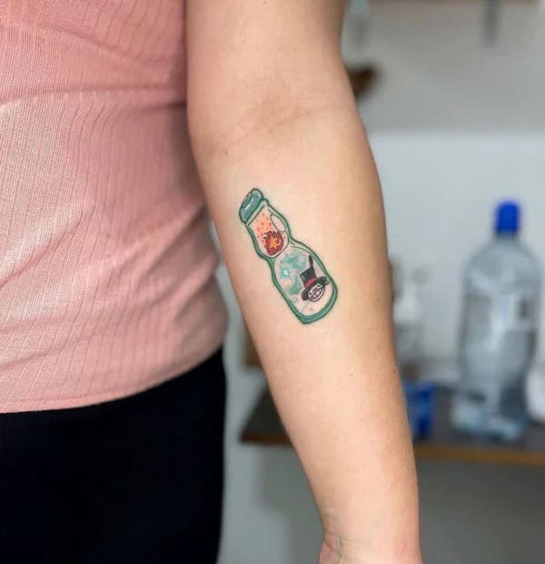 Sleeve Howl’s Moving Castle Tattoo