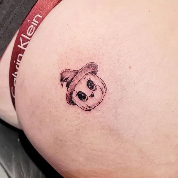 Bite Me Butt Tattoo