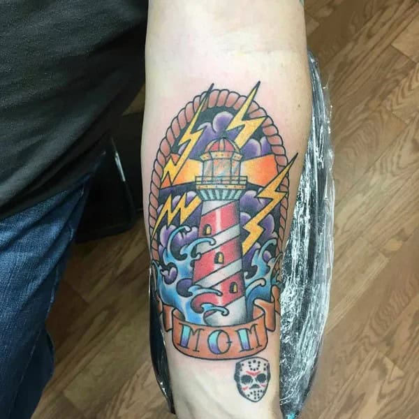 Lighthouse Memorial Tattoo