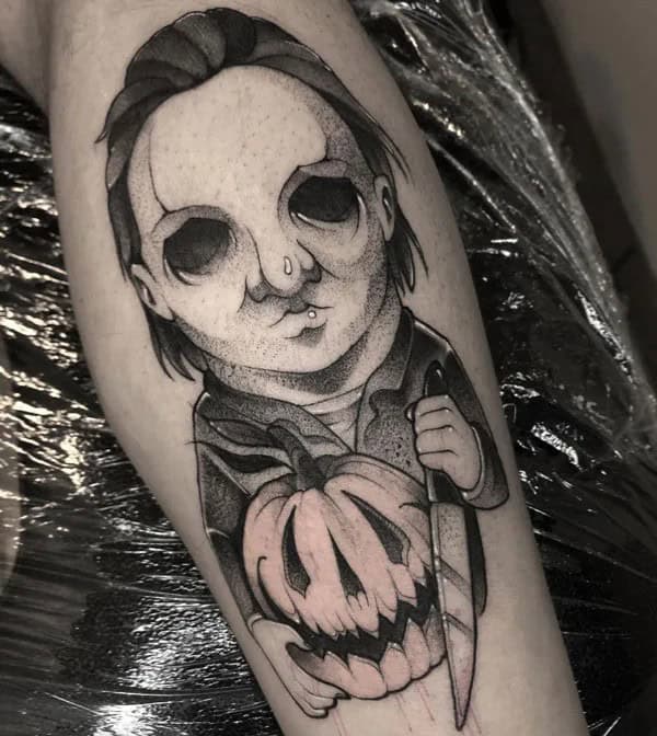 Michael Myers House Tattoo