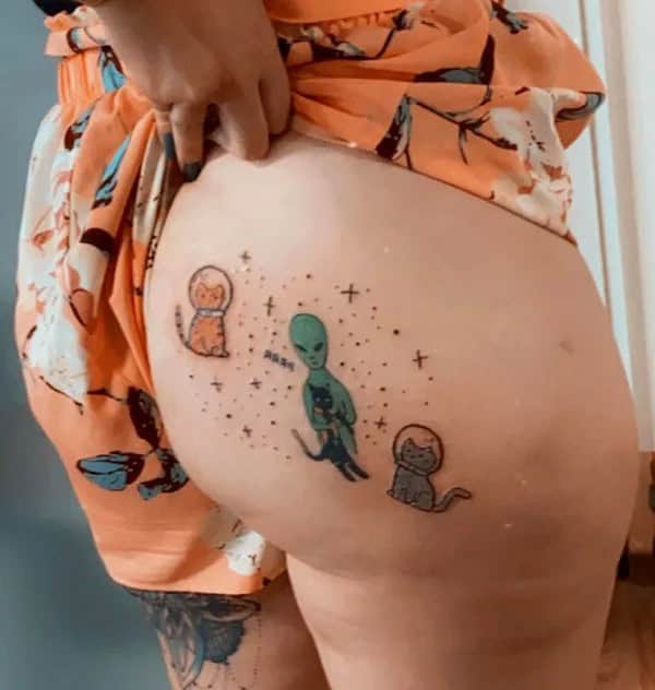 Bite Me Butt Tattoo