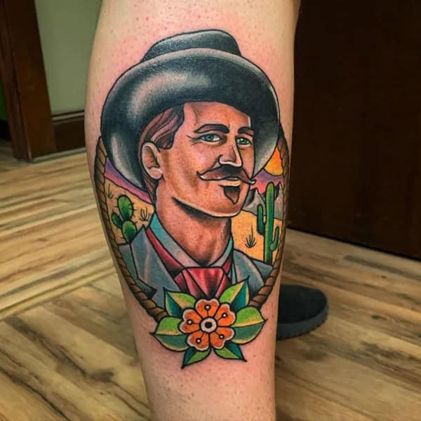 Doc Holliday Chest Tattoo