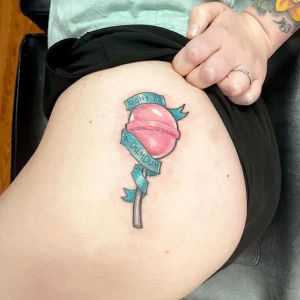 Bite Me Butt Tattoo