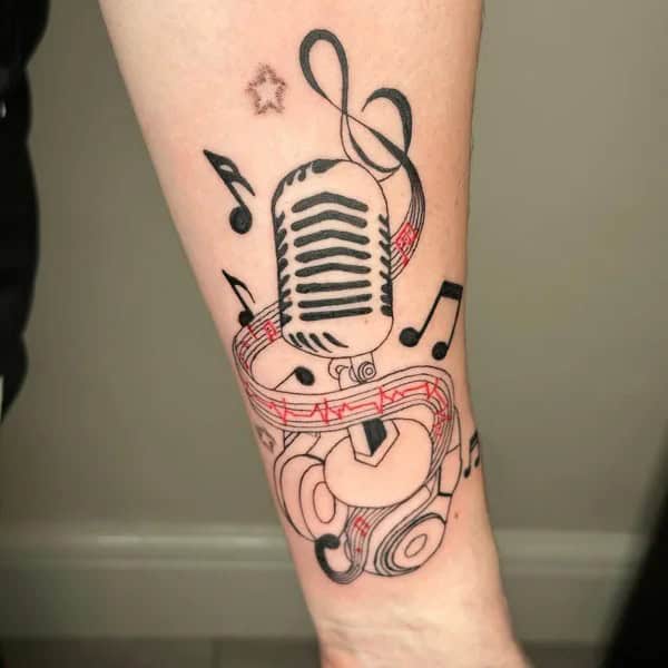 Music Forearm Tattoo