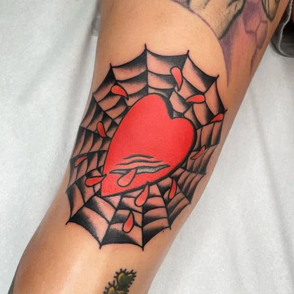 Spider Web Prison Tattoo