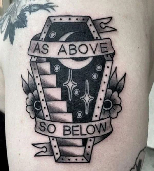 Heart “As above, so below” Tattoo