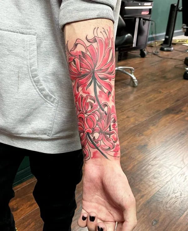 Demon Slayer Spider Lily Tattoo