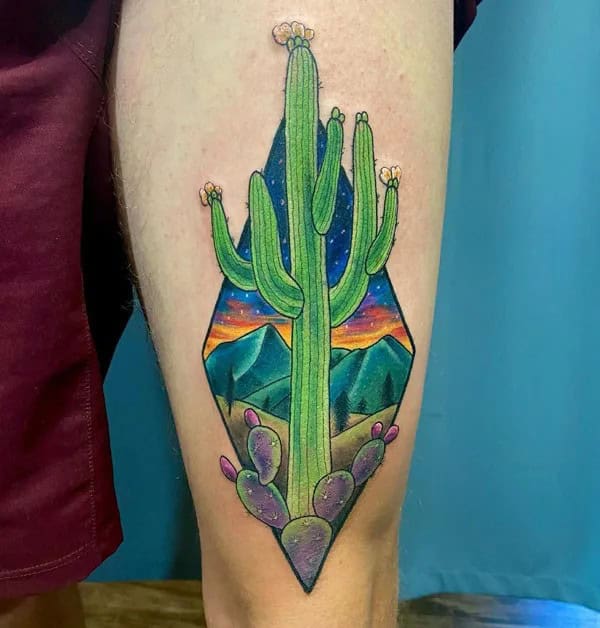 Saguaro Cactus Tattoo