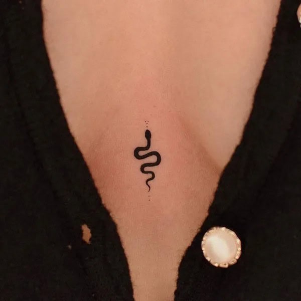 Small Sternum Tattoo