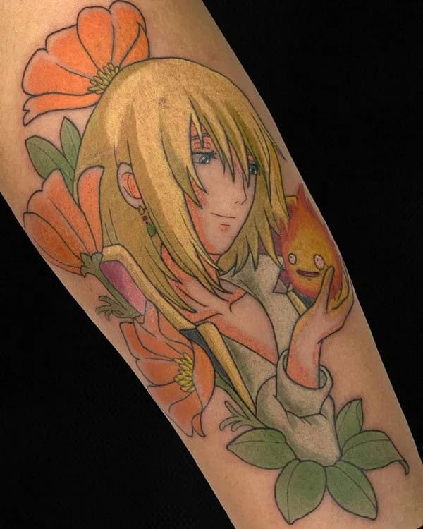 Anime Foot Tattoo